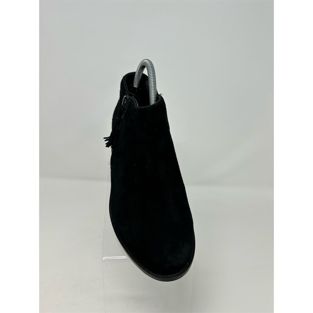 Vionic Serena Ankle Booties Black Side Zip Tassel Comfort Low Heel Size 8 Wide - Picture 2 of 11
